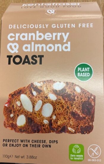 Kent and Fraser GF Cranberry and Almond